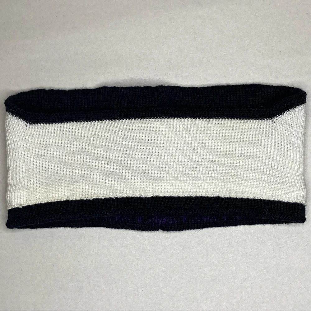 VTG 90’s Lands’ End 100% Wool Black Fair Isle Headband